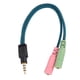 thumbnail image 1 of Divisor De Audio Estéreo Y De 4 Polos De 3,5 Mm 2 Hembra A 1 Cable Adaptador De Enchufe Macho, 1 of 5