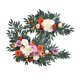 thumbnail image 1 of Flores Artificiales Swag Floral Swag Telón De Fondo Rústico Para Boda Mesa Naranja, 1 of 5