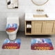 thumbnail image 2 of Ranking of Kings Juego de 3 alfombras de baño de coral fleece: tapete de baño + alfombra de inodoro en forma de U + funda de tapa de inodoro en forma de O, 2 of 6