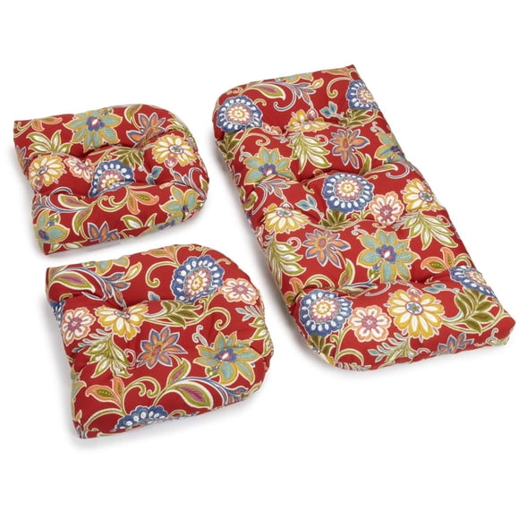 Set de cojines Blazing Needles Outdoor Tufted Softee Alenia Pompeya