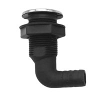 Magideal - Conector Pasante Del Casco, Salida De Acoplamiento, Repuestos De Nailon De Primera Calidad, Hardware De Repuesto, Accesorios De Plomería Para Barcos, 90 Grados