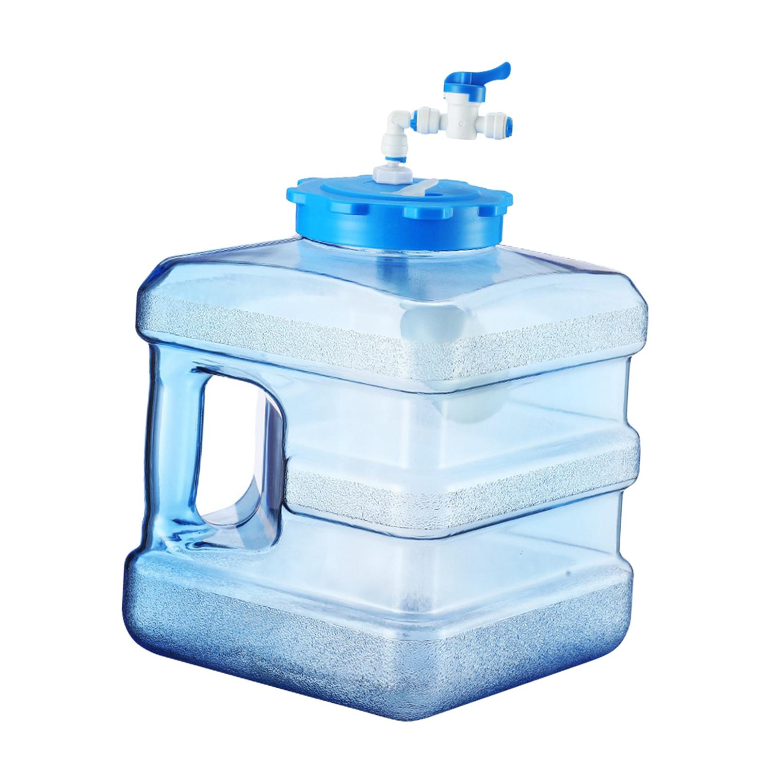 Magideal - Contenedor De Agua Jarra De Agua Portátil Con Asa Tanque De Agua Barril De Almacenamiento De Agua A Prueba De Fugas Portabotellas De Agua Para Acampar , 7.5L Cuadrado