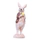 thumbnail image 3 of Estatua De Conejo De Pascua, Figura De Conejo Para Chimenea, Centro De Mesa, Pasillo, Flor Amarilla, Ropa Marrón, 3 of 5