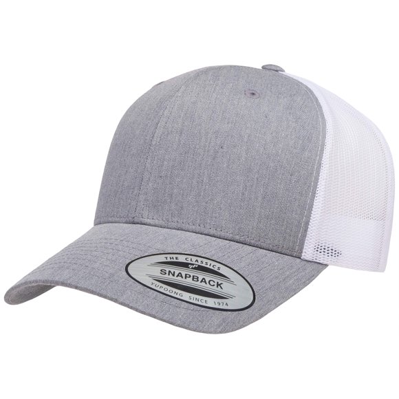 Gorra Yupoong YP Classics Retro Trucker Blanca Jaspeada OSFA