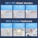 thumbnail image 3 of Bidet LUXE Neo 185 Doble Boquilla Autolimpiante No Eléctrico, 3 of 3