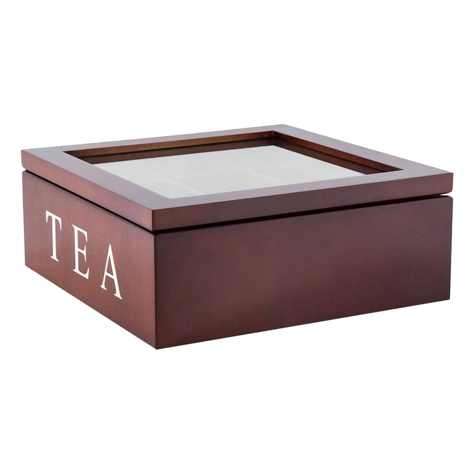 Bothyi - Caja De Té De Madera, Vitrina De Joyería, Joyero Para Decoración Del Hogar De Escritorio