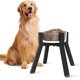 thumbnail image 1 of Soporte para tazón de perro TIDANT 27‑33 cm ajustable negro, 1 of 6