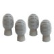 thumbnail image 4 of 4pcs Silicona Drum Stick Head Sleeve Drumstick Rubber Case Cover Gris, 4 of 5