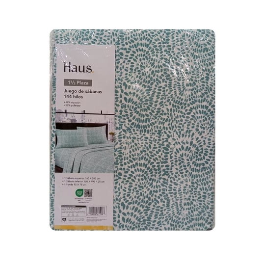 Juego De Sábanas Estampadas 144 Hilos 1.5 Plazas Haus
