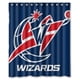 thumbnail image 1 of Cortina de ducha con el logotipo de los Washington Wizards, juego de cortina de baño con ganchos, tamaño 66 x 72 pulgadas, 1 of 3