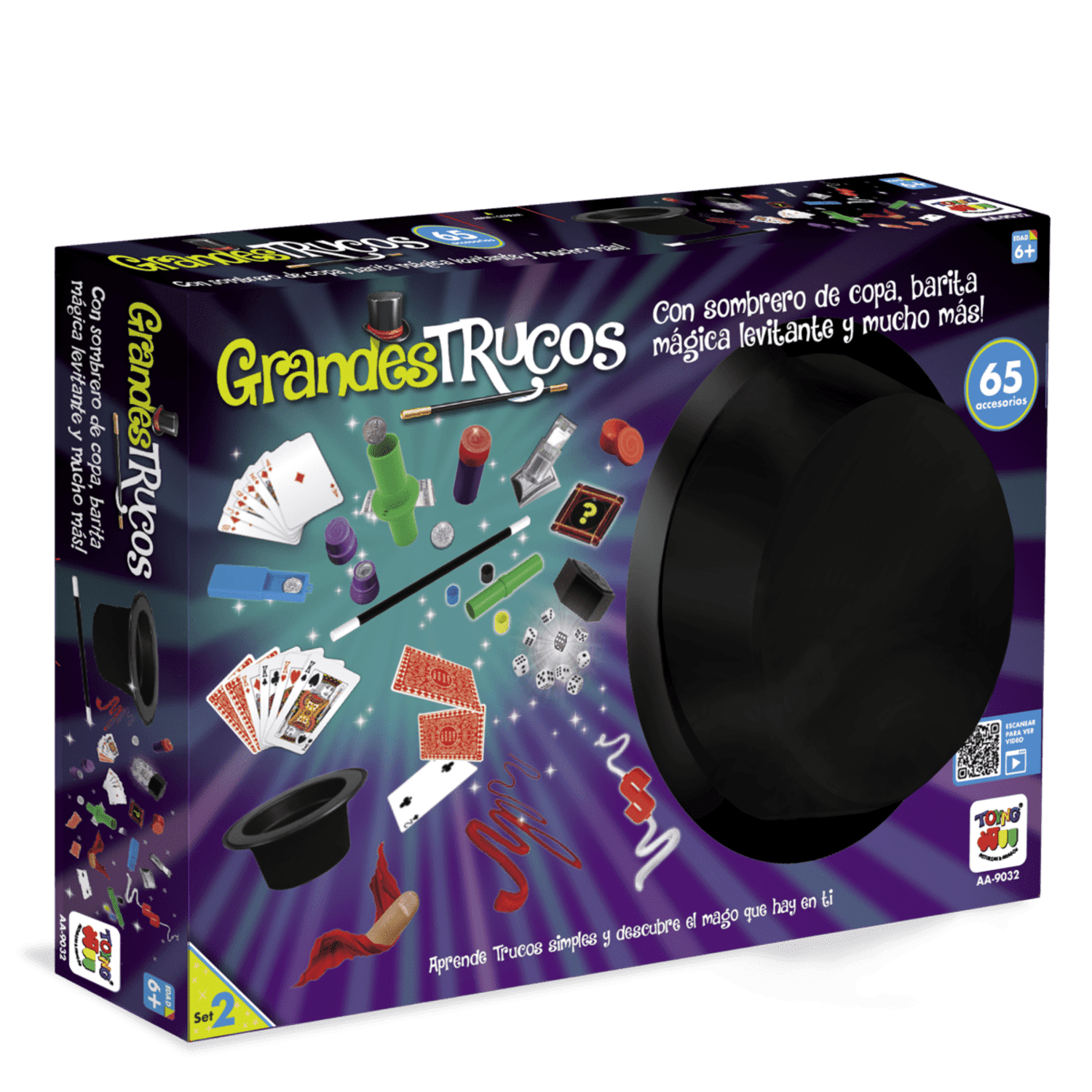 Juego De Magia Grandes Trucos Set 2 (65 Accesorios) - Toyng