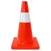 Mts - Cono Seguridad Vial Pvc 1 Cinta Reflectante 18"" 45Cm