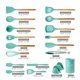 thumbnail image 2 of Juego de utensilios de cocina LeMuna de 18 piezas de silicona resistente al calor, 2 of 7