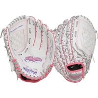 Guante De Softball Rawlings Players Series Youth De 10 Pulgadas, Color Blanco