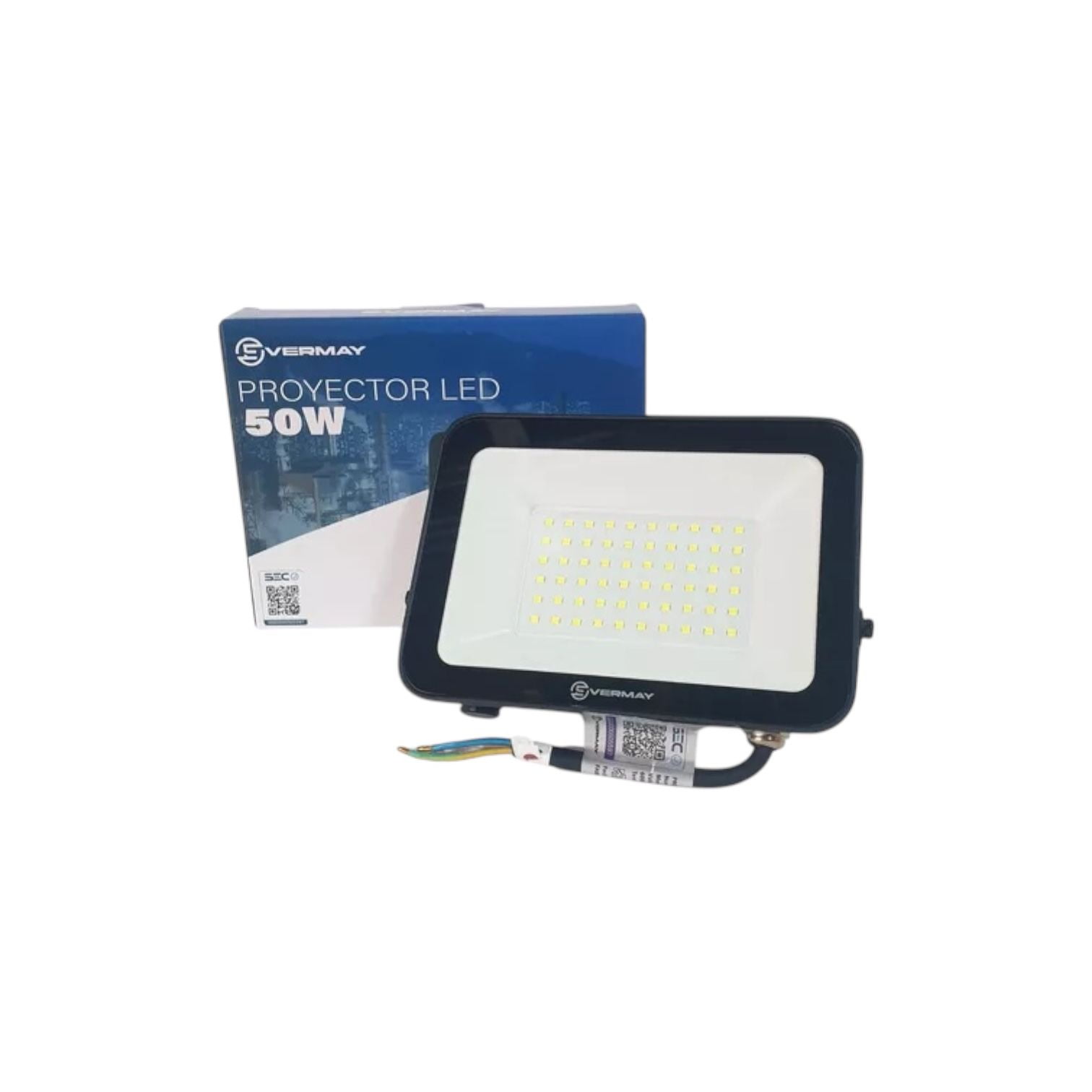 Evermay - Proyector De Área Led 50w 6500k Ip66