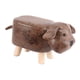 thumbnail image 5 of Reposapiés De Animales Banco Para Niños Taburete De Aprendizaje Otomano Tapizado Fácil De Limpiar Marrón, 5 of 5