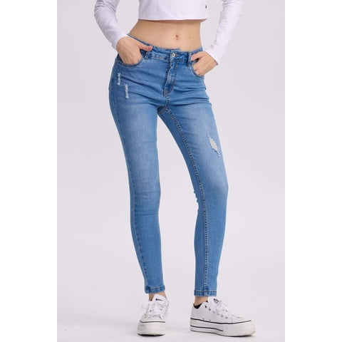 Fashionspark - Jeans Mujer Super Skinny Lia Azul Claro