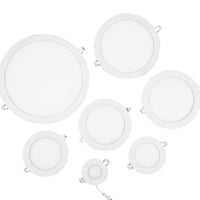 Genérico - Lampara Panel Led Superficial Cuadrada Redonda 24W Lau