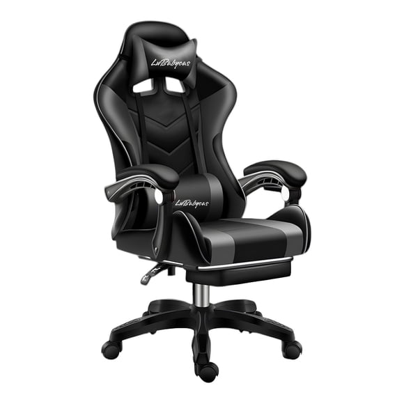 Silla Gamer Reclinable Y Reposa Pies Energy Negra LuBabycas