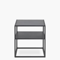 Form Design - Mesa Lateral Newton Con Repisa Negro