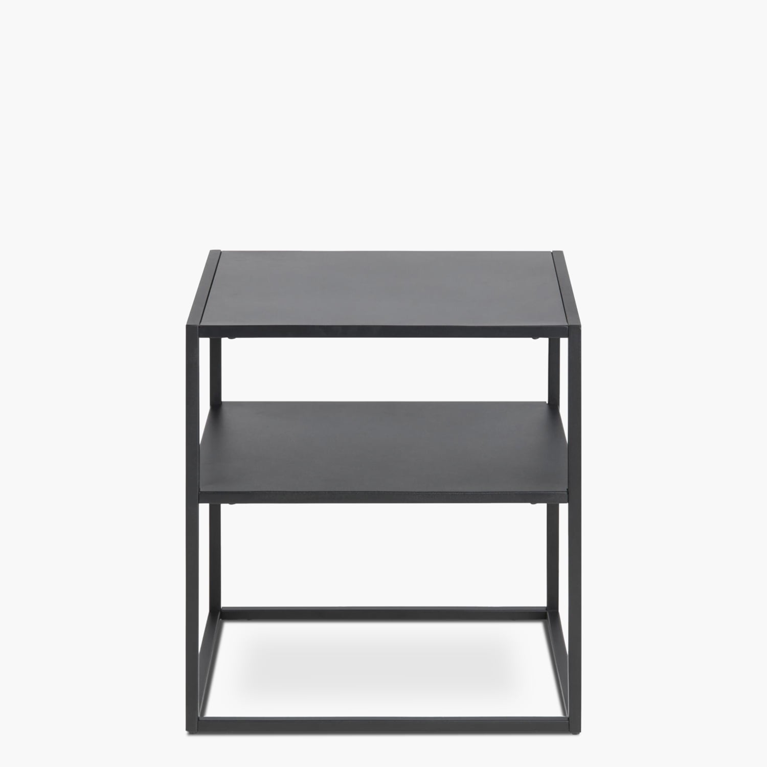 Form Design - Mesa Lateral Newton Con Repisa Negro