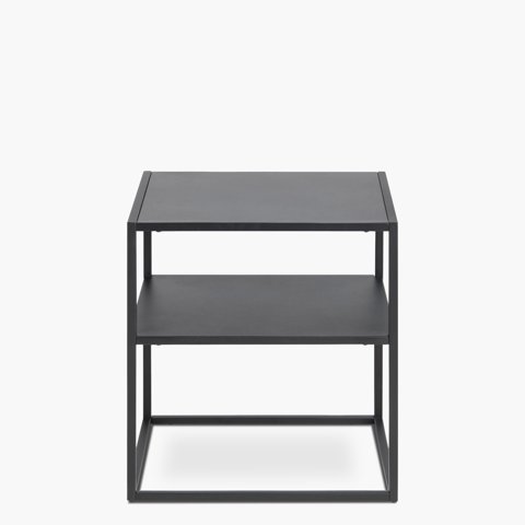 Form Design - Mesa Lateral Newton Con Repisa Negro