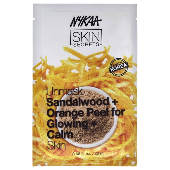 Mascarilla Facial Nykaa Naturals Skin Secrets Sándalo y Cáscara de Naranja 1 Unidad Mujer