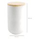 thumbnail image 2 of Contenedor cerámica hermético tapa madera talla L, blanco, 2 of 3