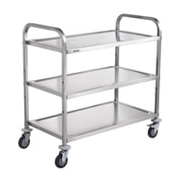 Carrito Utilitario De Cocina Vevor, 3 Niveles, Laminado Con Alambre, 450 Kg