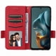 thumbnail image 3 of Funda Cartera para Motorola MOTO G05 4G Tapa Flip con Ranuras y Soporte Rojo, 3 of 5