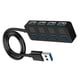 thumbnail image 2 of Hub USB 3.0 Delgado De 4 Puertos Con Cable Extendido Para MacBook Para Surface Pro PC, 2 of 5