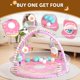 thumbnail image 5 of Alfombrilla de gimnasio y juegos para bebés AskCat 4 en 1, rosquilla rosa para niña, 5 of 7