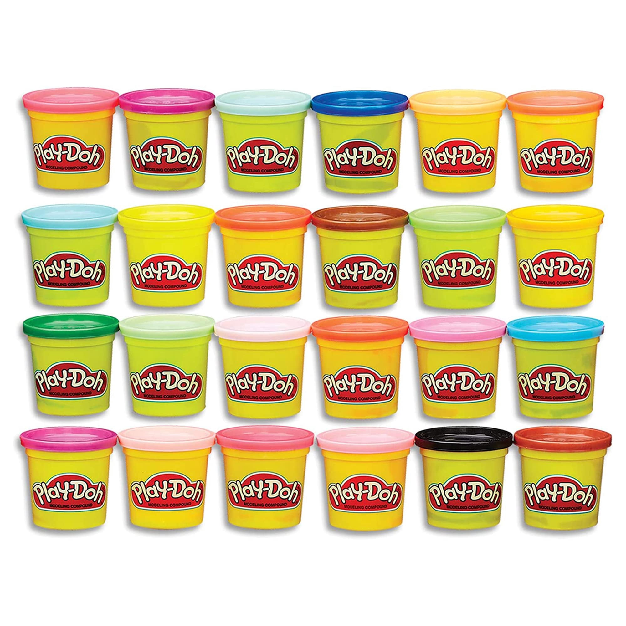 Play-doh - Modelling Compound Paquete De 24 Cajas De Colores Latas De 90 Ml