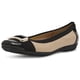 thumbnail image 1 of Zapatos Anne Klein Uplift Ballet Flat para mujer en color nude/negro, 1 of 7