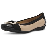 Zapatos Anne Klein Uplift Ballet Flat Para Mujer En Color Nude/Negro
