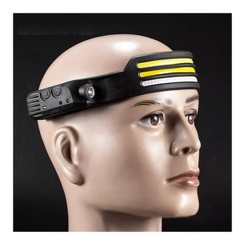 Startechoffice - Linterna Frontal 8 Modos Recargable1200Mah Sensor Movimiento