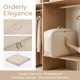 thumbnail image 5 of 1 Bolsa de Almacenamiento de Ropa Plegable - Organiza Dormitorio, Ropa, Edredones y Armario con Asas Beige 21.3*16.5*11.8in, 5 of 6