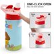 thumbnail image 4 of Hey DuggeeBotella de Agua con Tapa Pop Top de Un Toque, Acero Inoxidable, a Prueba de Fugas, para Deportes, Botella Infantil rosa 12 oz, 4 of 6