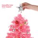thumbnail image 5 of Árbol de Navidad Prextex Mini rosa de 23 pulgadas con luces y adornos, 5 of 7