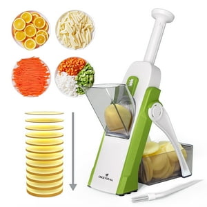 Mandolina Once For All Cortadora De Alimentos Grosor Ajustable Picadora De Verduras Segura