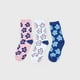 thumbnail image 3 of Calcetines Mujer Tripack Largos Mix Flores Azul Corona, 3 of 4