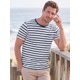 thumbnail image 4 of INSPIRE CHIC Camiseta de Hombre a Rayas de Manga Corta Casual de Verano Talla S Azul Marino, 4 of 5