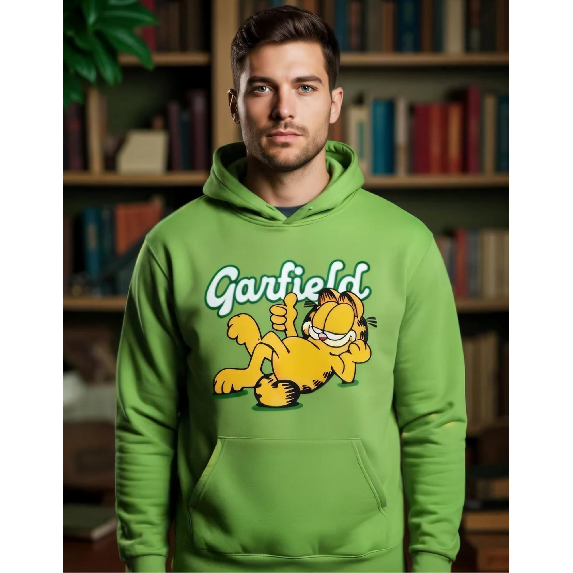 Nickelodeon - Polerón Adulto Garfield N806003-32 Verde Xl