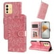 thumbnail image 1 of Funda tipo cartera FOXDOCK para Vivo V23 5G , diseño girasol en relieve, cuero PU, cierre magnético, soporte y tarjetero, 1 of 5