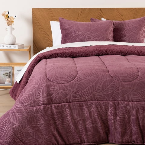 Mashini - Plumon Coral Emboss 2 P Morado