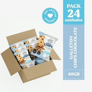 Ecovida S.A - Galletón Avena Chips Chocolate Sin Azúcar 40Gr - Caja 24Unid
