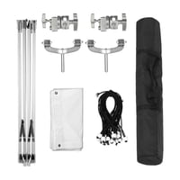 Magideal - Pantalla De Tela Modificadora De Luz De Mariposa Con Difusor De Luz De Base, Telón De Fondo Para Fotografía Para Estudio Fotográfico, Sesión De Fotos