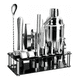 thumbnail image 1 of 23 Piezas Cocktail Belug Bartender Kit, Coctelera Profesional Utensilios De Bar, Cocteleras De Cóctel 750 Ml, plata, 1 of 5