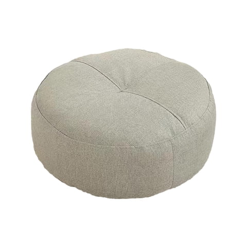 Magideal - Cojín De Suelo Redondo Para Asiento, Cojín De Meditación Pequeño De Primera Calidad, Almohada De Suelo Para Meditación Para Yoga, Sofá, Cama, Dormitor Gris Claro