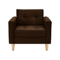 Bodevir - Sofa Retro 1C Felpa 05 Chocolate